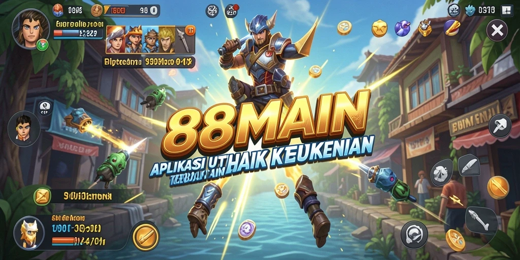 Tampilan antarmuka sederhana dan fungsional dari 88MAIN.