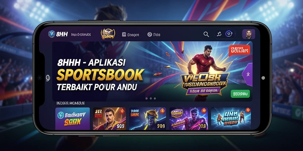 Tampilan antarmuka Sportsbook yang menarik dan informatif.