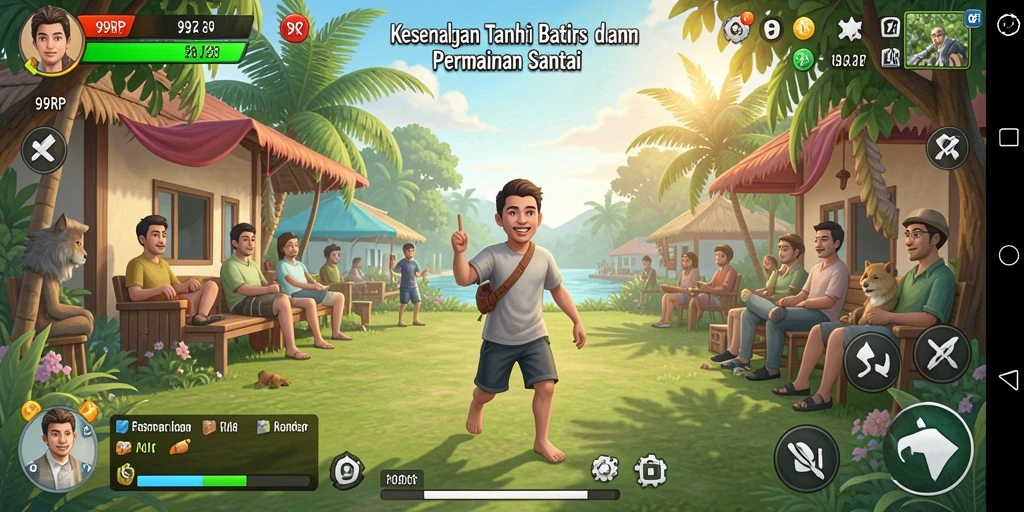 Tampilan gameplay seru di 99RP yang menyenangkan dan menghibur.