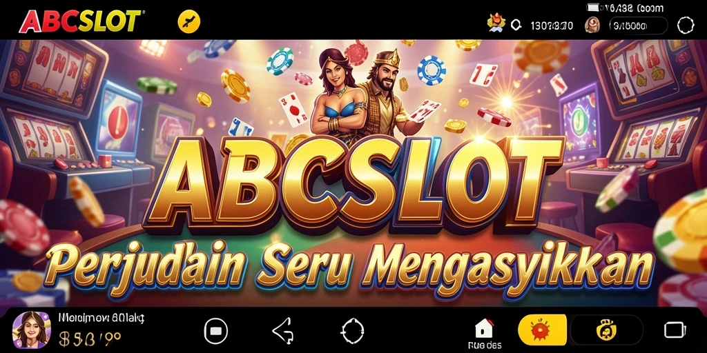 Tampilan gameplay seru dari ABCSLOT dengan berbagai mesin slot.