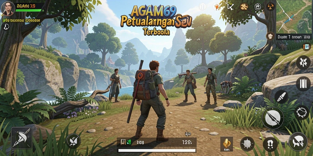 Tampilan gameplay seru di dunia terbuka AGAM69.