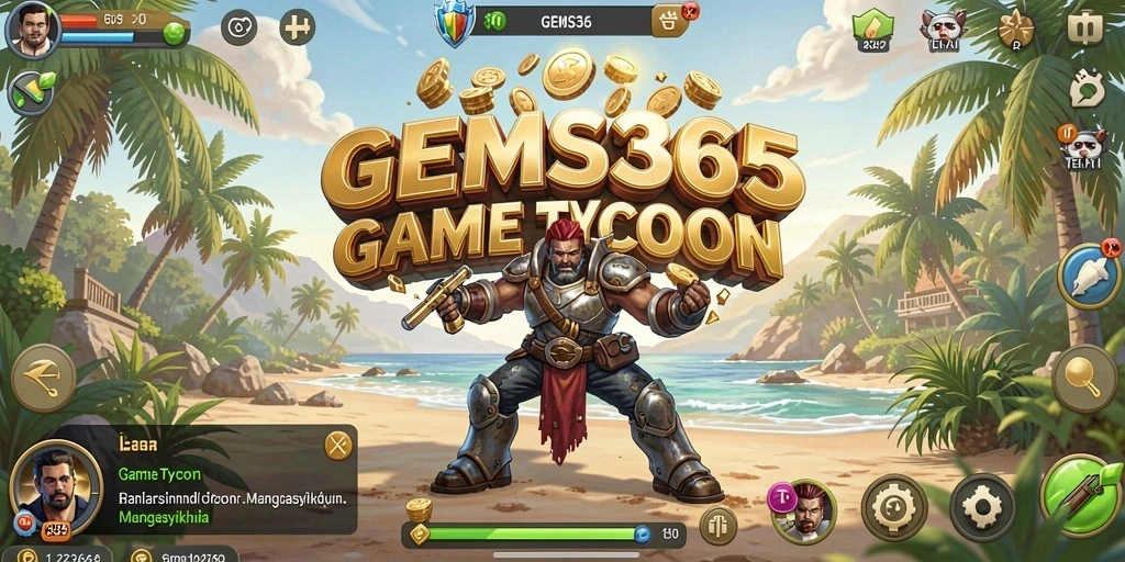 Tampilan gameplay Tycoon di GEMS365 yang menantang dan menarik.