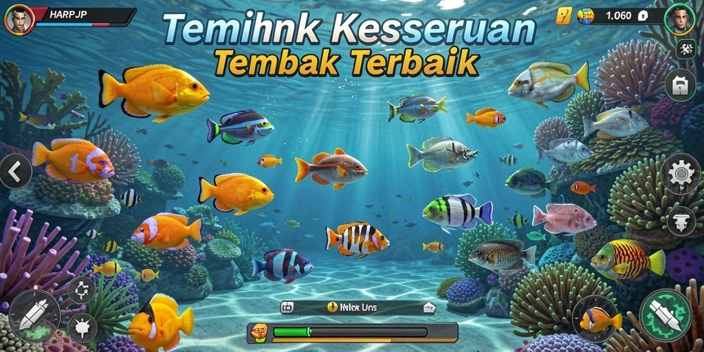 Gameplay seru dengan menembak ikan yang beragam di <strong>HARAPJP</strong>.