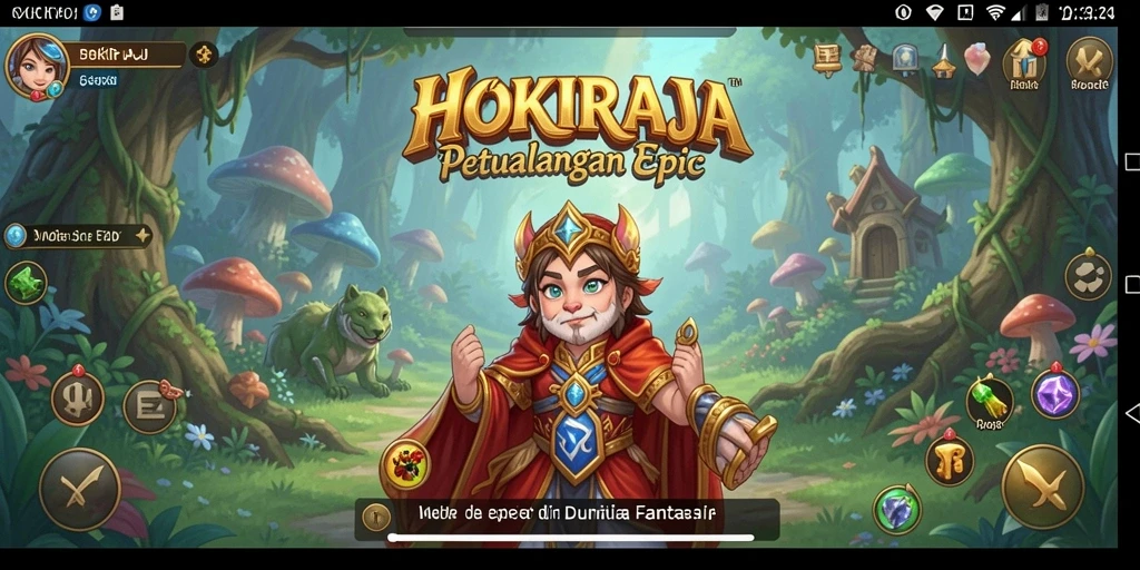 Tampilan gameplay HOKIRAJA yang memukau dan dinamis.