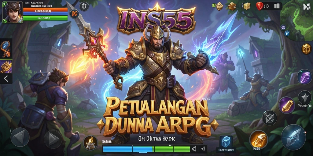 Gameplay seru dan menantang di <strong>INS55</strong> dengan pertempuran ARPG yang epik.