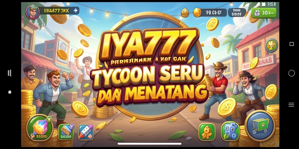 Tampilan gameplay menarik dengan elemen Tycoon yang interaktif.