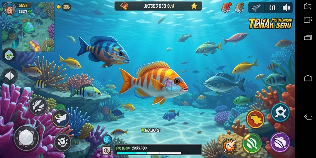 Screenshot JKT303 menampilkan aksi tembak ikan yang mendebarkan.