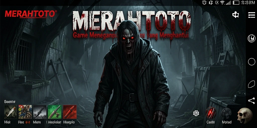 Screenshot gameplay menampilkan suasana Horror yang mengerikan.