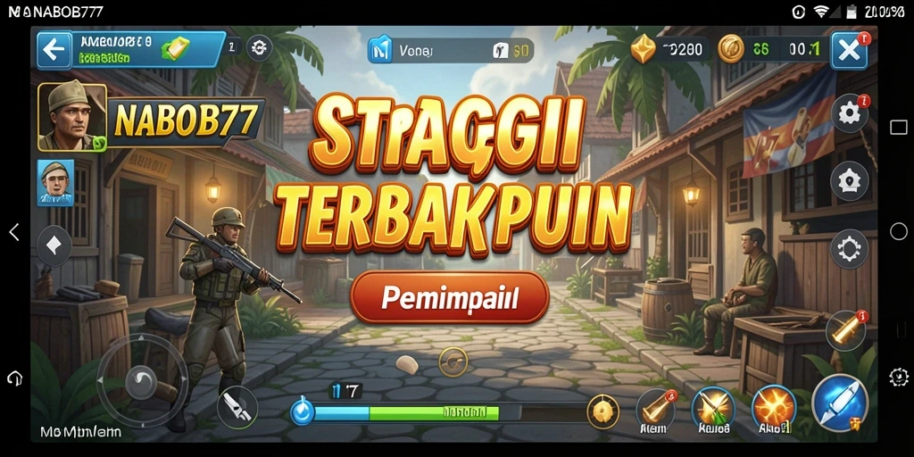 Tampilan gameplay NABOB77 yang mendebarkan dan strategis.
