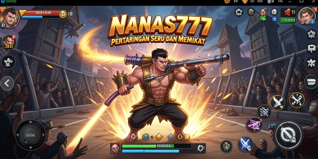 Tampilan gameplay NANAS777 yang penuh aksi dan seru.