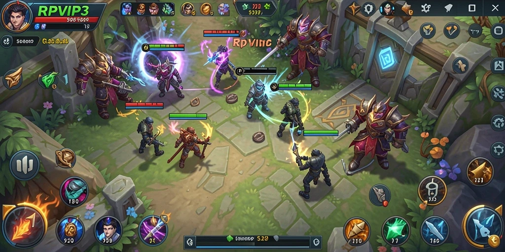 Tampilan gameplay RPVIP3 yang seru dan mendebarkan.