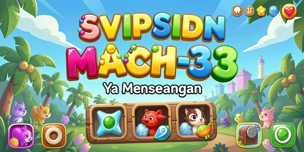 Screenshot gameplay menampilkan aksi Match-3 yang menarik dan dinamis.